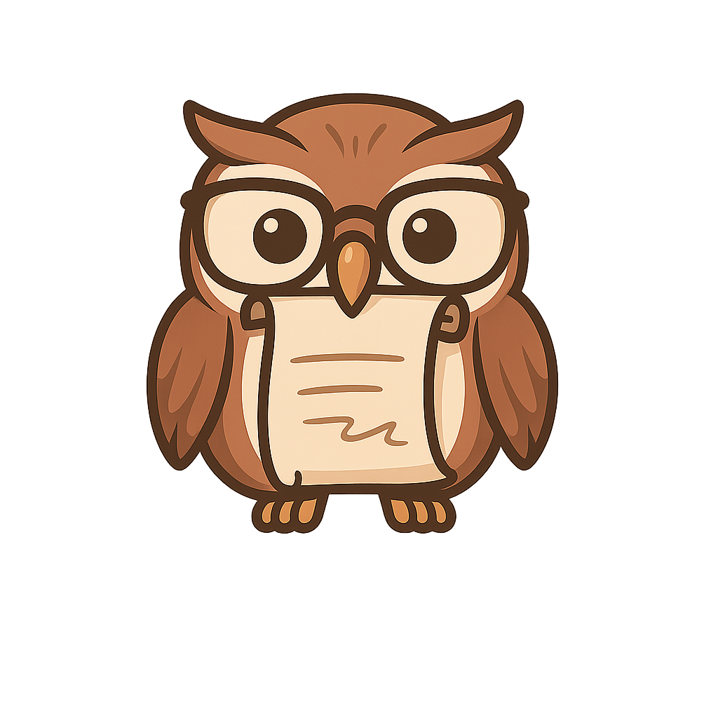 Printable Note Owl Logo